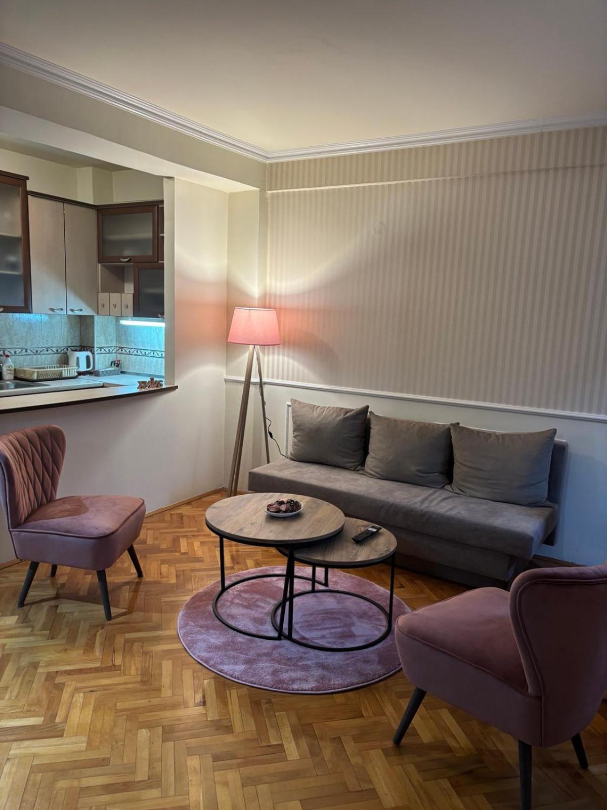 Lovely Square Apartment Purple Velvet Skopje Buitenkant foto